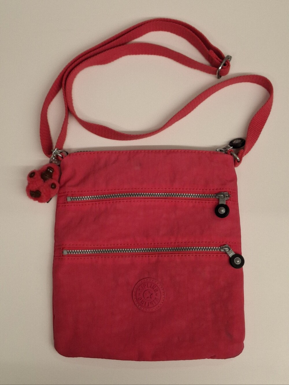 KIPLING Hot Pink Crossbody Bag - Picture 1 of 15